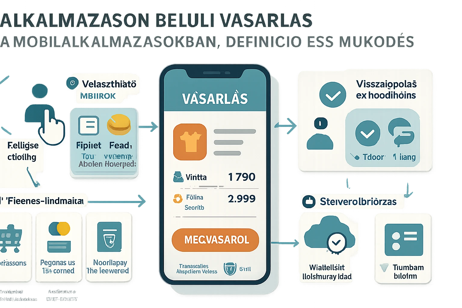 Mobiltelefon képernyője, amelyen online vásárlási lehetőségek láthatók.