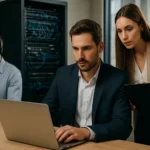 IT szakemberek együttműködve az ITaaS rendszeren