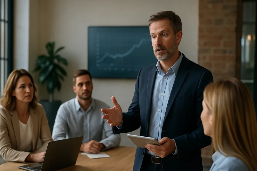 Digitális vezetés, modern vállalat, innováció és stratégia