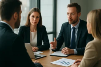 Üzleti stratégiai megbeszélés, célok és tervezés