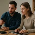 Két felhasználó a lemezkép létrehozásáról és használatáról tanul.