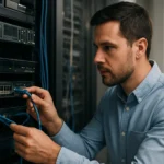 Hálózati technikus a fizikai réteg kiépítésénél az OSI modellben