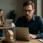 Férfi, aki laptopon dolgozik, alkalmazás sandboxing koncepciójához kapcsolódóan.