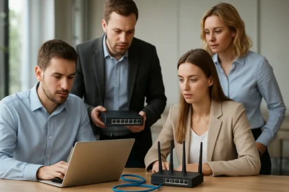 Helyi hálózat bemutatása szakmai környezetben, eszközökkel.