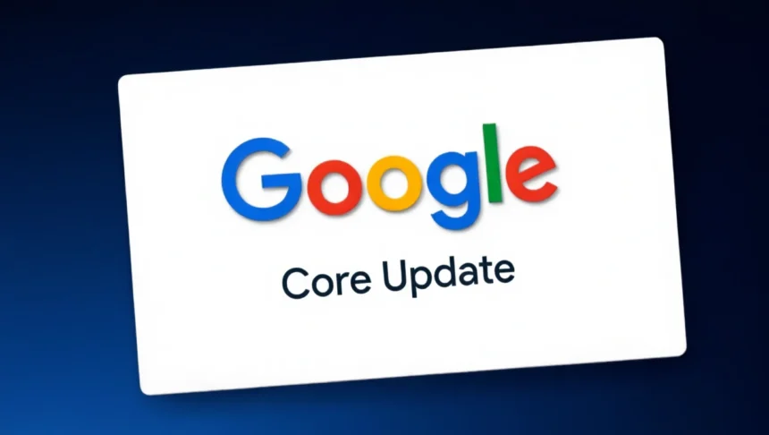 Google Core Update announcement for December 2025.