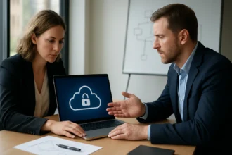 Felhőbiztonság megbeszélése, megosztott felelősségi modell bemutatása.