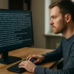 Férfi gépi kód írása számítógépen, programozási nyelv ismerete