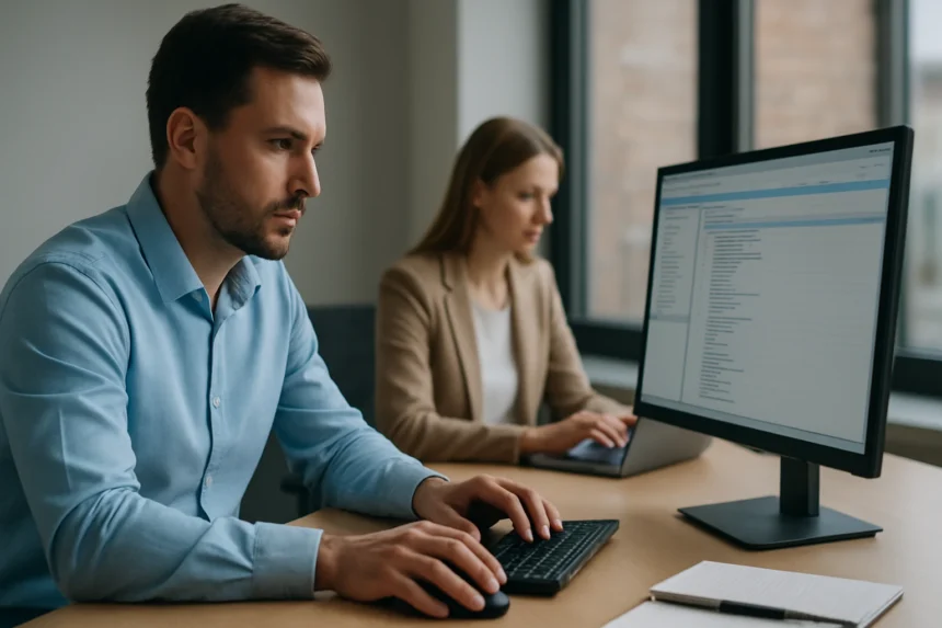 Férfi és nő a munkahelyen SCOM Management Pack használatával