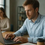 Két ember, akik természetes nyelvfeldolgozással foglalkoznak.