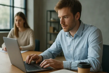 Két ember, akik természetes nyelvfeldolgozással foglalkoznak.