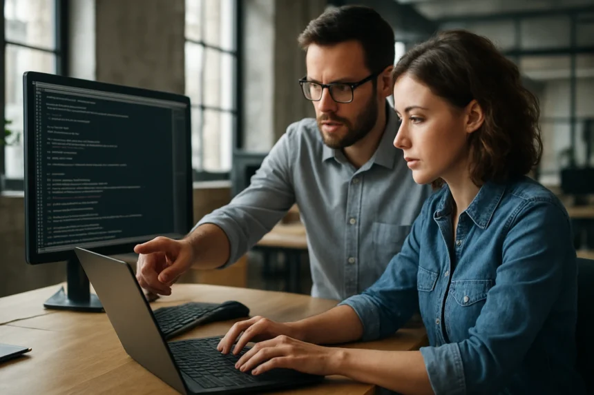 Fejlesztők együttműködése programozás közben modern környezetben