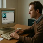 Netscape böngésző használata régi számítógépen
