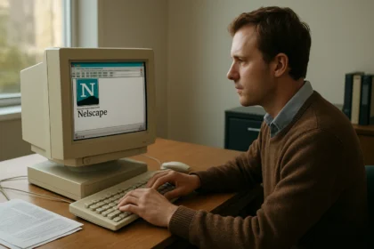 Netscape böngésző használata régi számítógépen