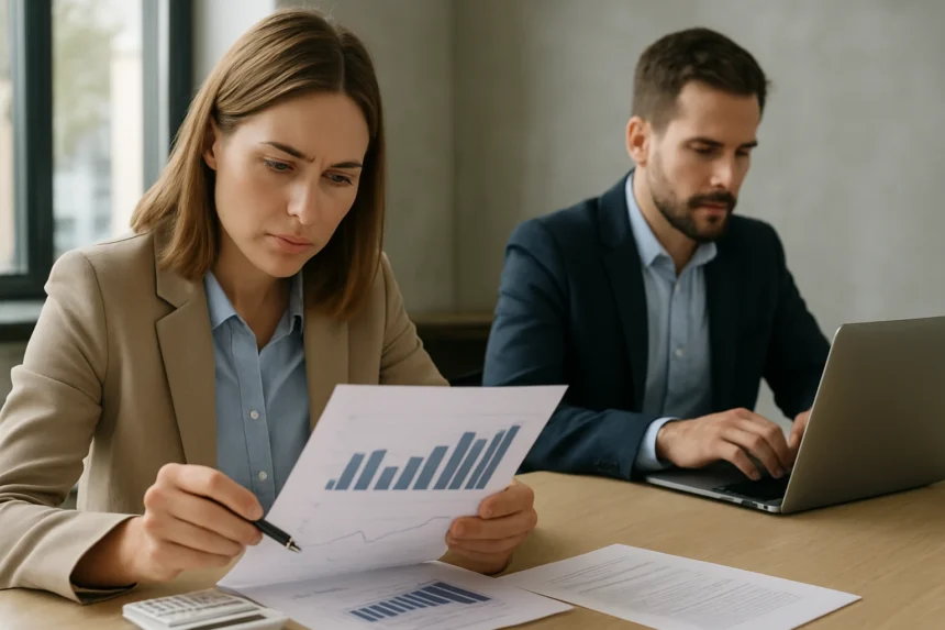 Pénzügyi elemzés, DSO mutató számítása üzleti környezetben.