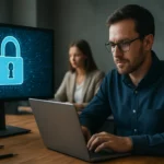 Digitális biztonság illusztráció szakmai környezetben, C2 besorolás.