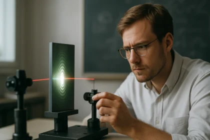 Kvantuminterferencia kísérlet: részecskék hullámtermészete és interferencia