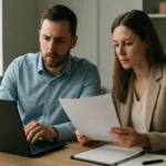 Két szakember adatbázis kezelési megoldásokat tárgyalnak.