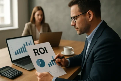 A ROI a befektetés megtérülésének bemutatása üzleti környezetben.