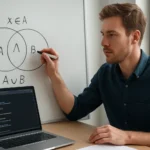 Matematikai halmazelmélet ábrázolás elemekkel és műveletekkel