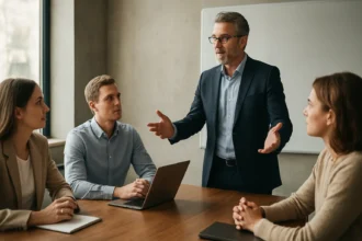 Vezetői megbeszélés átalakító vezetés keretein belül