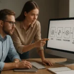 Adatelőfeldolgozás folyamatának bemutatása számítógépen.