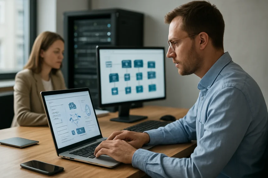 Integrációs szerver és IT rendszerek munkája vállalati környezetben.