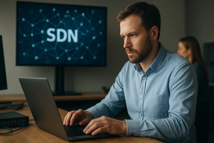 Szoftveresen definiált hálózatkezelés (SDN) munka közben