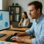 Adatfeldolgozás és elemzés a munkahelyen.