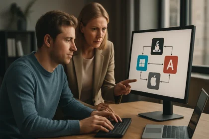 Két szakember POSIX és operációs rendszerek közötti átjárhatóságról diskurál.