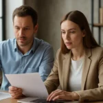 Két ember együtt dolgozik a keresőoptimalizálás URL-barát koncepcióján.