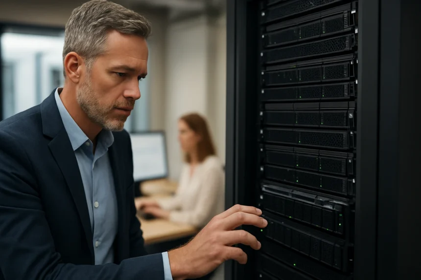 Adattárolási rendszer kezelése egy szerver környezetben