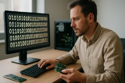 Férfi számítógép-architektúrával és alapvető adategységekkel foglalkozik.