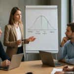 Technológiai előadás a technológiaelfogadási életciklus szakaszairól.