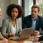 Vállalati meeting a sokszínűség és befogadás támogatása érdekében.