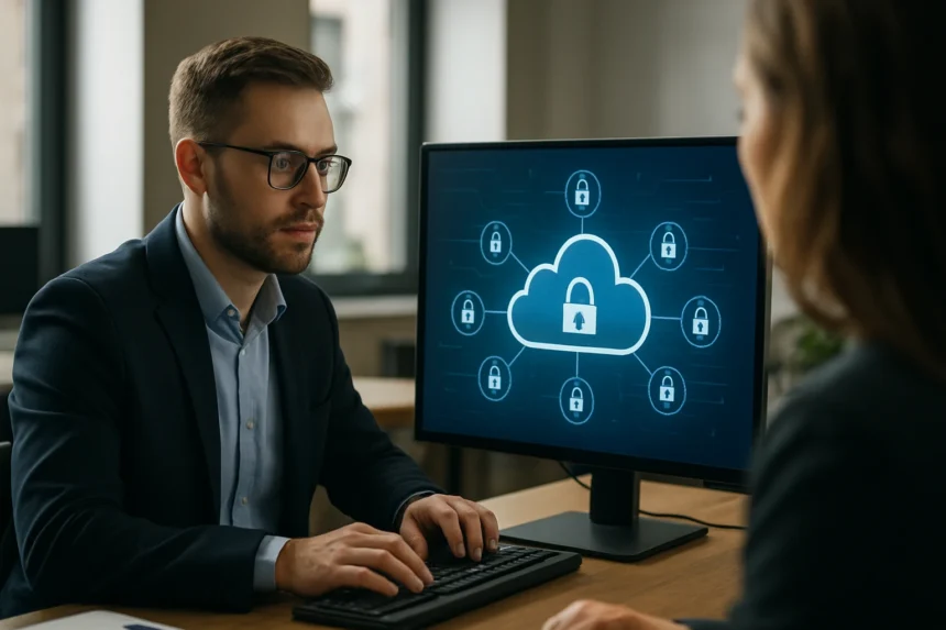 Felhőbiztonsági architektúra bemutatása munkahelyi környezetben.