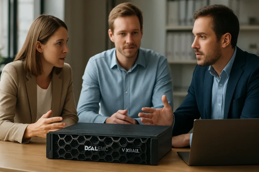 Dell EMC VxRail hiperkonvergens berendezés bemutatása szakmai megbeszélés során