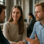 Beszélgetés a gyenge kötések elméletéről három ember között