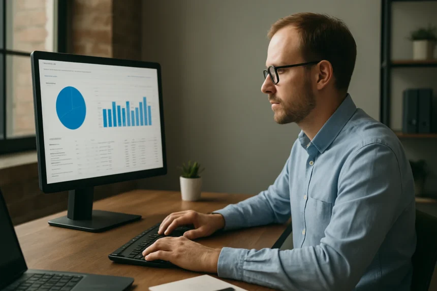 A felhasználó Google BigQuery által generált adatok elemzését végzi.