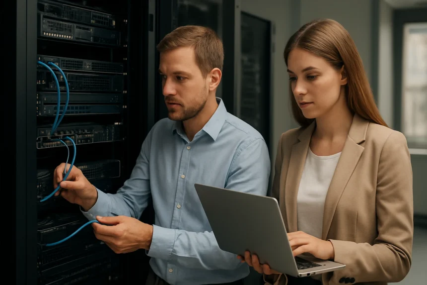 Munkatársak fájlszerver konfigurálása hálózati környezetben