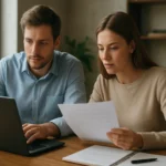 Két munkatárs együtt dolgozik az Apache OpenOffice programmal.