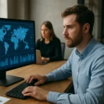 Analyzing data set for digital analysis on a computer screen