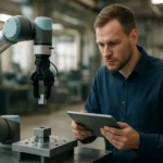 Kollaboratív robot és ember együttműködése ipari környezetben