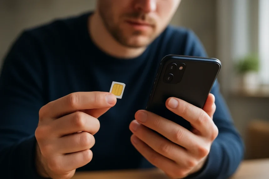 Két SIM-kártyás telefon használata, SIM-kártya cseréje