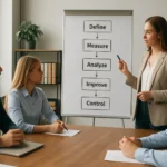 Workshop on DMAIC Six Sigma process steps in business