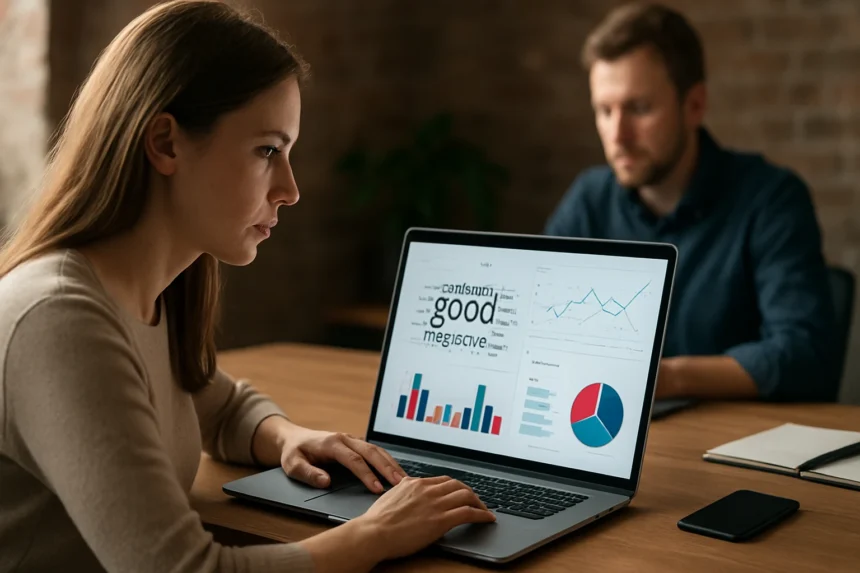 Szentimentelemzés a digitális korban, felhasználói vélemények elemzése.