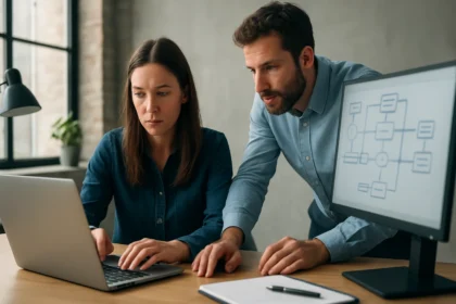 Fejlesztők és üzemeltetők közötti együttműködés DevOps környezetben.