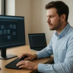 Mérnök vastag kliens architektúrával kapcsolatos munkához számítógépen