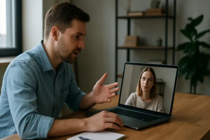 Valós idejű kommunikáció a böngészőn keresztül, WebRTC technológiával.