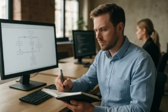 Férfi runbook készítése IT folyamat optimalizálásához