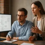 Két szakember az objektumorientált adatbázis-kezelésről beszélget.